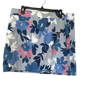 Croft & Barrow Women's Blue and Pink Skirt / Skort Size PXL